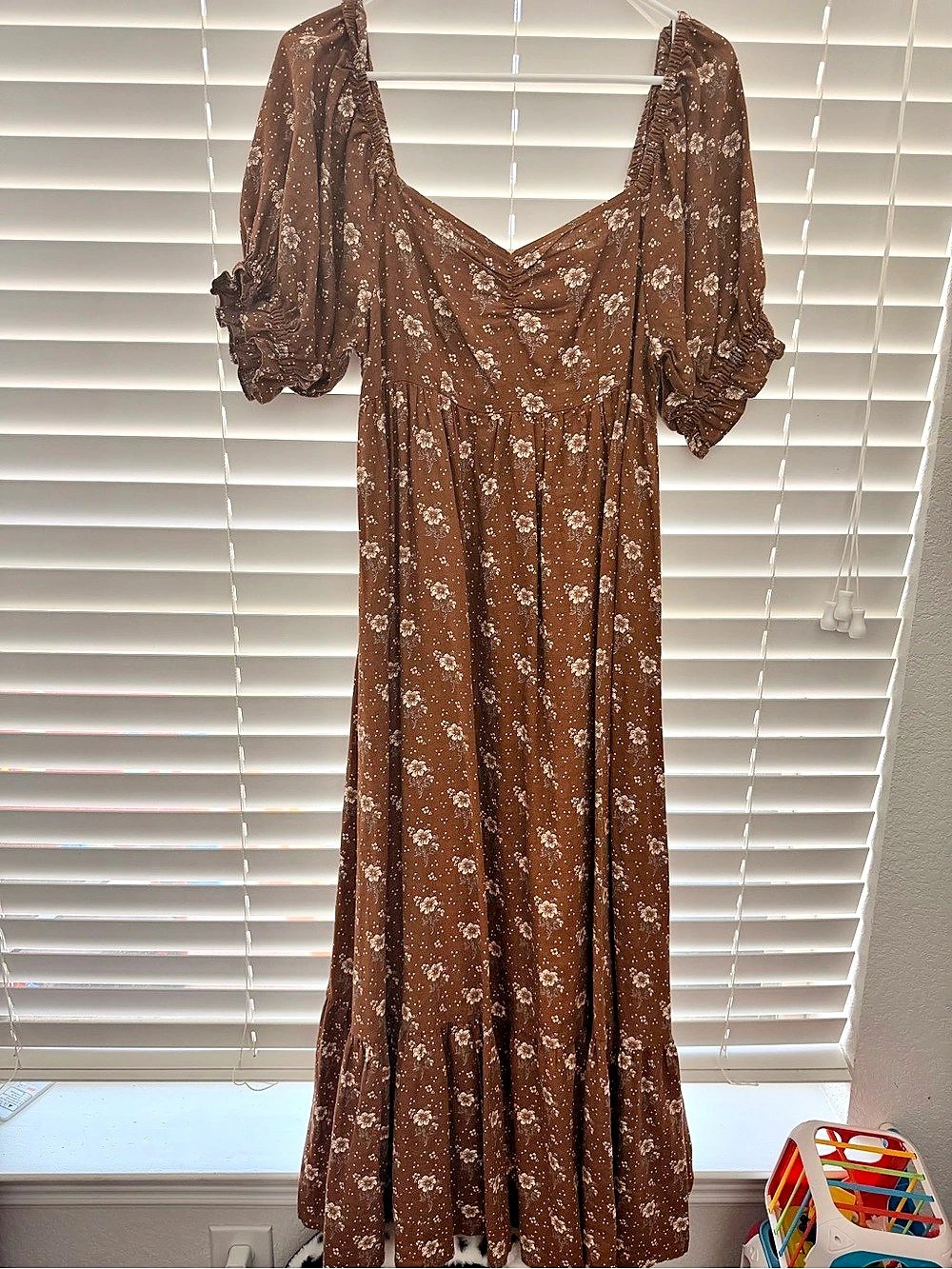 Rylee + Cru Women's Dillon Maxi Dress Brown & White